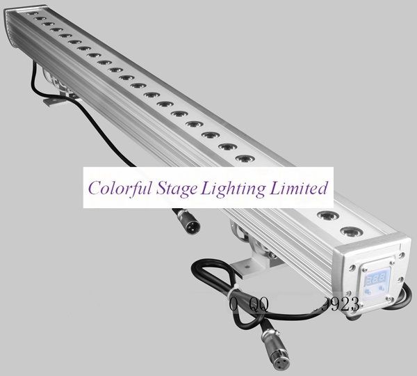 Yüksek kaliteli 24x3 w rgb tri renk 3in1 led bar duvar yıkama ışığı