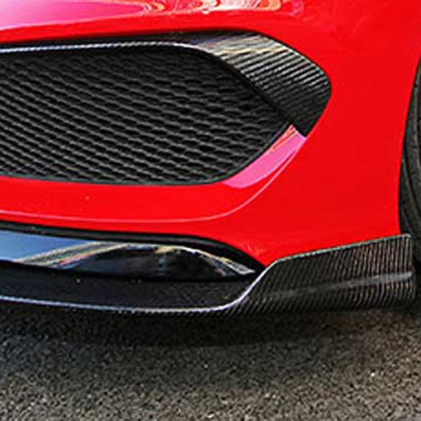 

реальные спойлеры угла волокна углерода для benz w117 c117 cla200 cla250 1pair мерседес