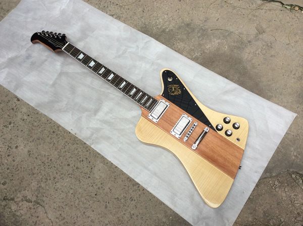 

2016 new factory cu tom hop firebird one piece et neck electric guitar firebird neck through body tyle guitar