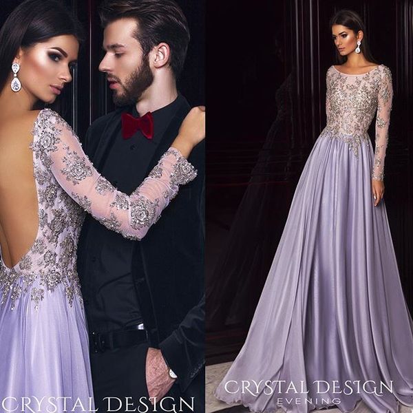 

2021 новые sexy a line дешевые с длинным рукавом из бисера бисера кружева аппликации длинные elie saab выпускные платья, Black