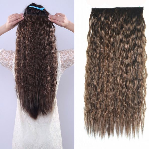 

Sara Kinky Зажим для наращивания глубоких вьющихся волос 60 см, 24 "парики для волос