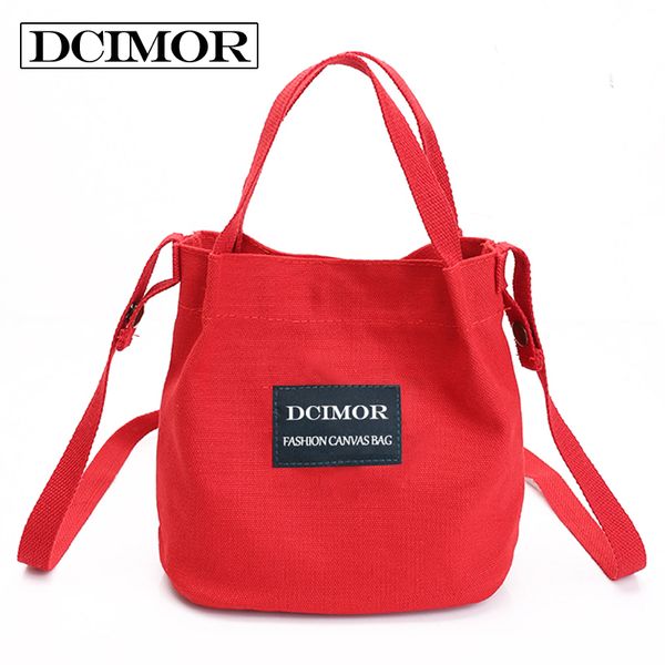 

оптовая торговля-dcimor леди холст сумка мини одно плечо сумка crossbody сумка женщины swagger сумка женские сумки ведро пакет