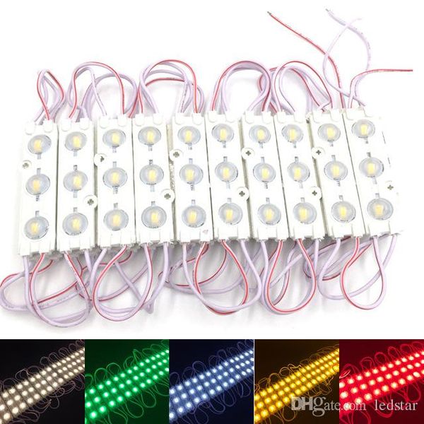 

led modules store front window light sign lamp 3 smd 5630 injection white ip68 waterproof strip light led backlight (10ft=20pcs