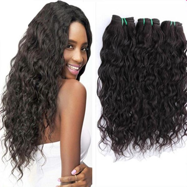 Brazilian Human Hair Weave Natural Water Wave 100g Bundles