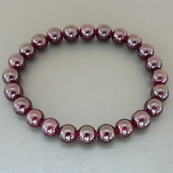 

sn1152 natural garnet bracelet for women men natural stone bracelet meditation stretch bracelet handmade bracelet ing, Black