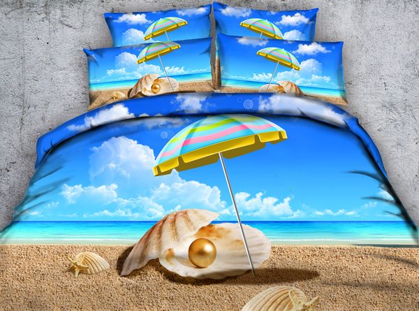 Beach Bedding 3d Ocean Printed Bedding Sets Twin Full Queen King
