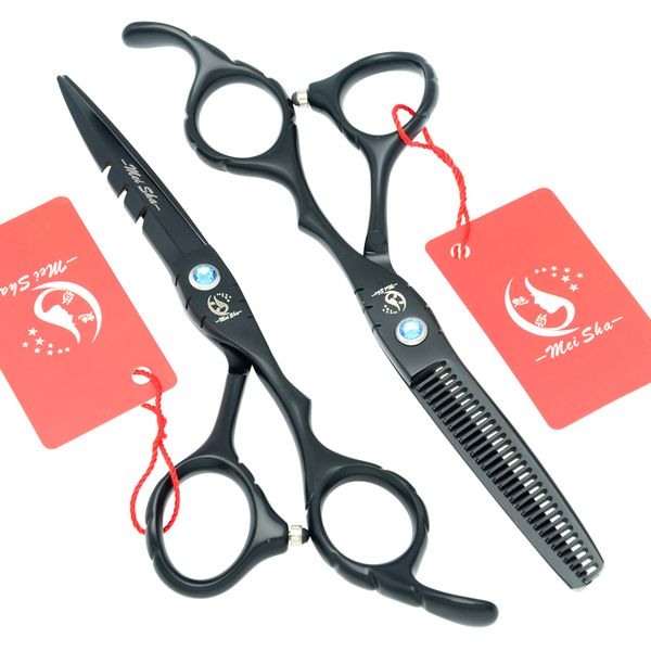 6.0 Inch Meisha Professionale Forbici da parrucchiere Kit taglio dei capelli forbici assottigliamento Hot Barber Scissors JP440C Barber Salon Tool, HA0173