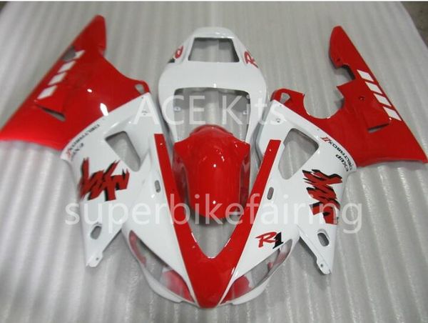 3Gifts Neue heiße Verkäufe Fahrradverkleidungs-Kits für Yamaha YZF-R1 1998 1999 R1 98 99 YZF1000 Cool White Red SX10