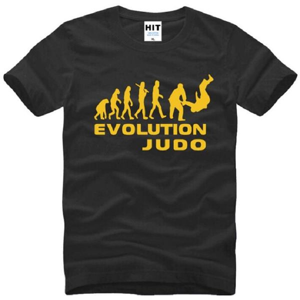 

summer style evolution of judo t shirts men cotton short sleeve ape evolution printing men's t-shirt fashion male sport tees, White;black