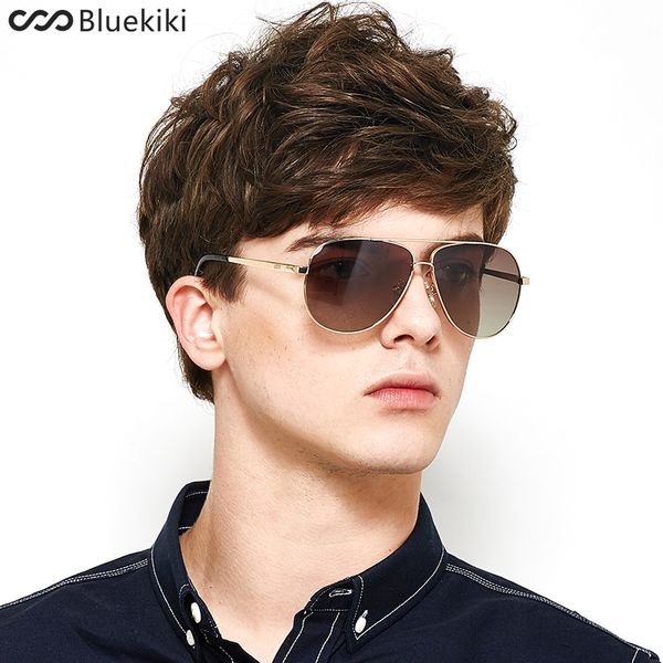 

wholesale- kiki men polarized sunglasses retro steampunk driving pilot metal sun glasses uv400 masculino #5004, White;black