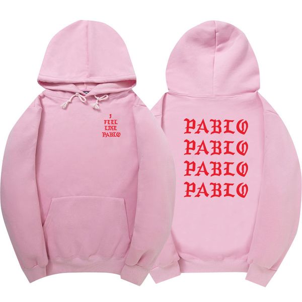 Atacado - passeio de propósito eu sinto como pablo hoodies poleron hombre moda streetwear suéter pulôver homens mulheres hoodie mac hoodies