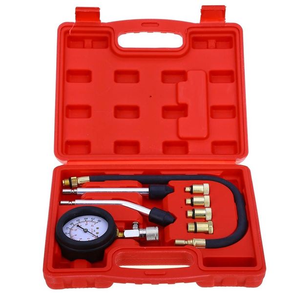 Freeshipping Rapid Typ Manometer Tester Kit Motor Auto Benzin Gas Motor Zylinder Kompressionsmesser Tester Werkzeug Auto Diagnose Werkzeug