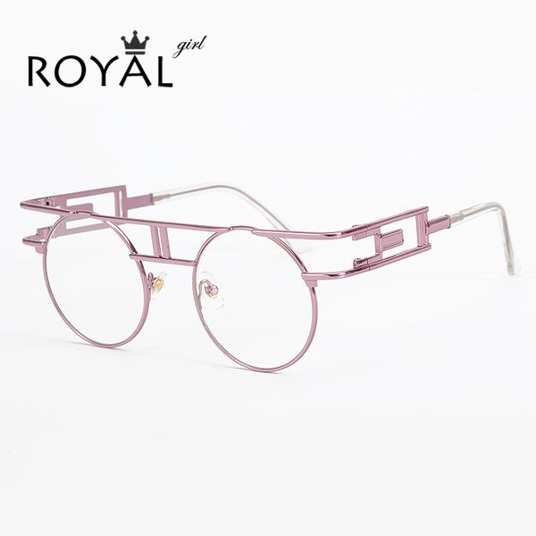 

wholesale-royal girl vintage punk eyeglasses frames women chic unique glasses metal frames ss074, White;black
