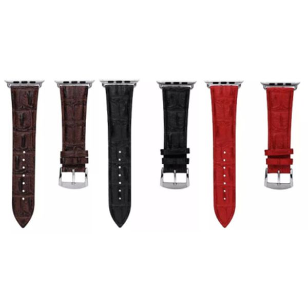 

Genuine crocodile leather watchband replacement wri t band trap for apple mart watch iwatch trap luxury high quality