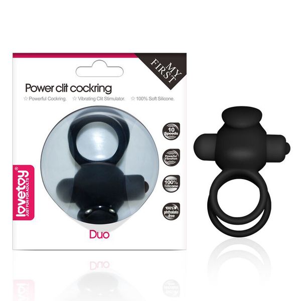 Lovetoy Double Vibrating Rabbit Cock Ring 10 Velocità Vibration Silicone Waterproof Eretion Enhancement Sex Penis Ring for Men 17402