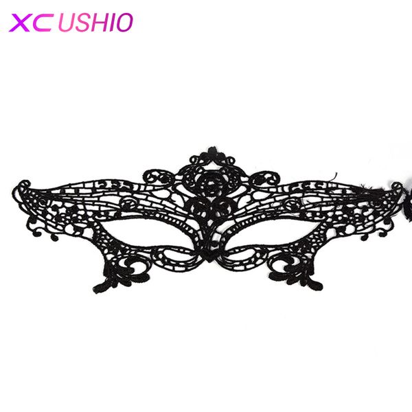 

toys lace hollow mask cutout black/white flirting fashion mask nightclub eye masks queen couple 0701 for female umkda