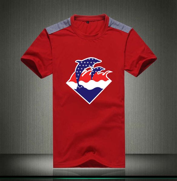 

u190# s-5xl fashion pink dolphin t shirt o-neck breathable high-quality cotton men's short ing, White;black