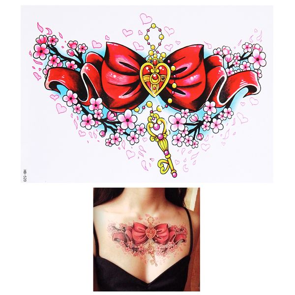 Acheter Nouvelle Arrivée Mode Temporaire Autocollant De Tatouage Fleur Bras Corps Art étanche Tatouage Beauté Femmes Coquette Sticker Conception De
