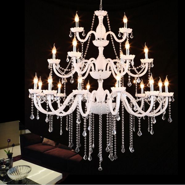 

luxury villa lobby chandelier prisms traditional classic crystal chandeliers for l lobby lamp white contemporary lighting