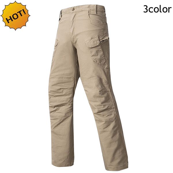 

new 2017 outdoor hiking climbing executive cargo ix7 executive tactical canvas casual wear-resisting slim desert army military stretch pants, Black