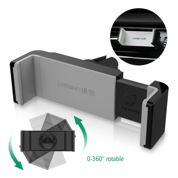 

Ugreen Universal Car Phone Holder Air Vent Mount GPS Stand 360 Adjustable Mobile Phone Holder For iPhone 5 6 Plus Samsung S6 HTC
