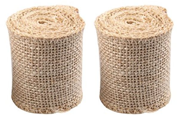 Casamento Natural Serapilheira Fita 2 Metros 6 cm Jute Roll Bolo Topper Decoração de Festa de Aniversário Suprimentos de Natal