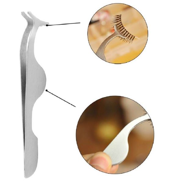 

false lashes makeup tools beauty tweezer applicator for falsies fake eyelashes cosmetic tool clip eyelash curler