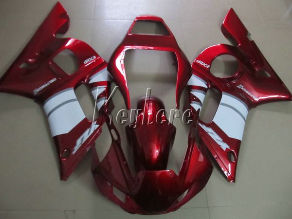 

abs plastic fairings for yamaha yzr r6 98 99 00 01 02 wine red white fairing kit yzf r6 1998-2002 ht30