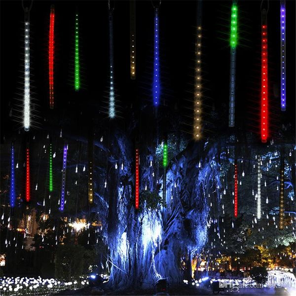 

multi-color 30cm 50cm meteor shower rain tubes led christmas lights wedding party garden light xmas string light outdoor