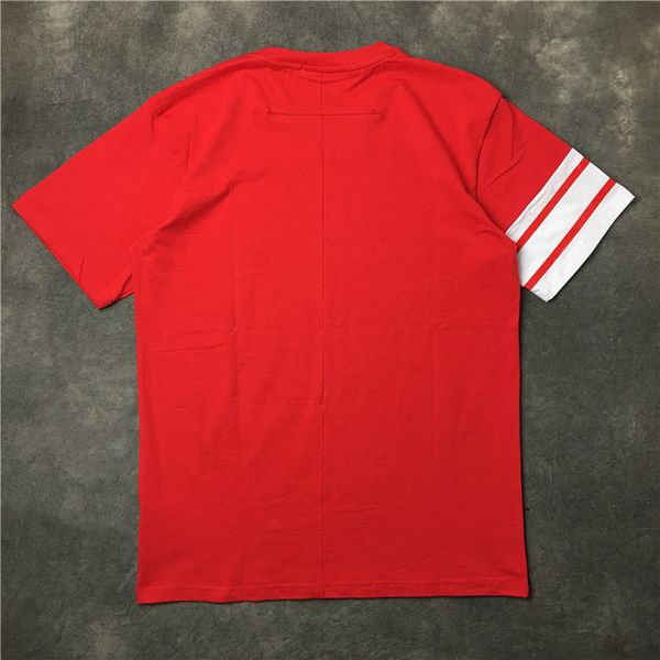 

sell new fashion t men shirt brand casual t shirt pointed stripe sleeve men collar five fashion tee print star man short bnxso, Black