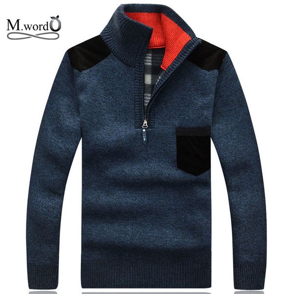 

wholesale- 2016 new spring wool men's sweater men half turtle neck long sleeve christmas casual sweater, White;black
