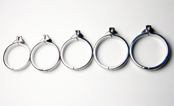 dispositivo di castità anello per il pene aggiuntivo 5 dimensioni scegli serratura cazzi di ritenuta gabbia accessori per anelli del pene