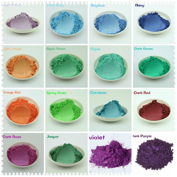 

wholesale-50g healthy natural mineral mica powder diy for soap dye soap colorant makeup eyeshadow soap powder ing