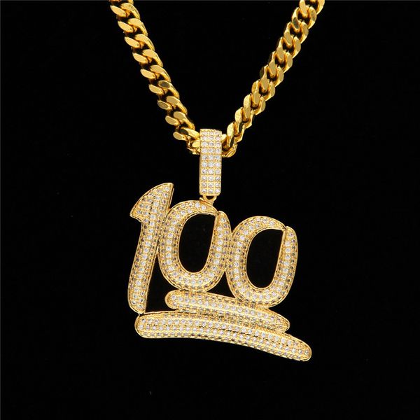 

fashion gold 100 hip hop vintage pendant necklace bling hip hop crystal jewelry for men women with gift box, Silver