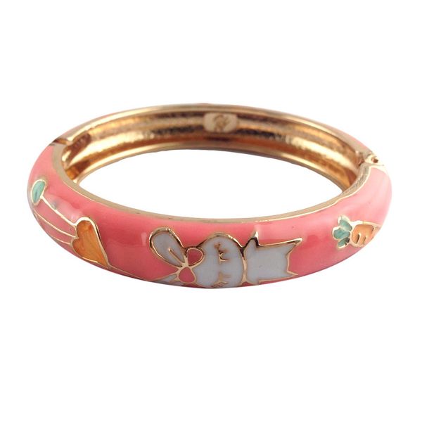 

cartoon animal design bracelet for baby kids Rabbit carrot bangles cute unique accessories for children K002D