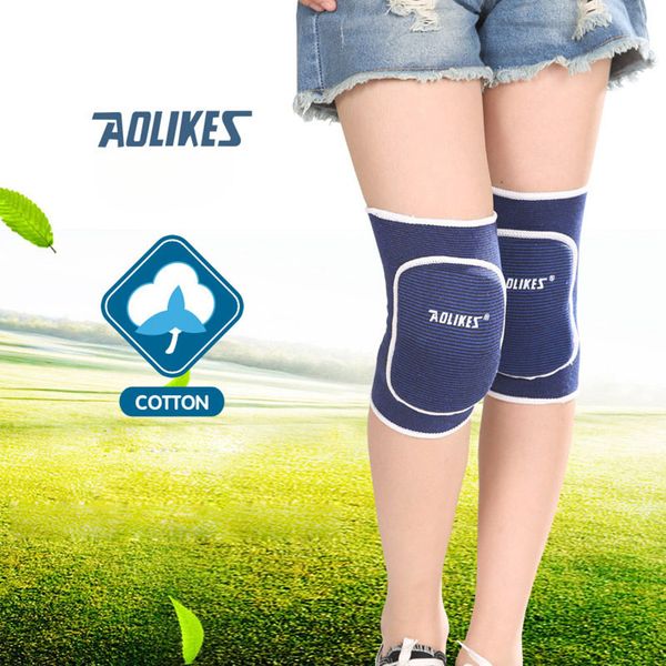 

wholesale- aolikes 1 pair elastic sport knee pads for children kneepads for dancing roller skating kids rodilleras protector brace a-0219