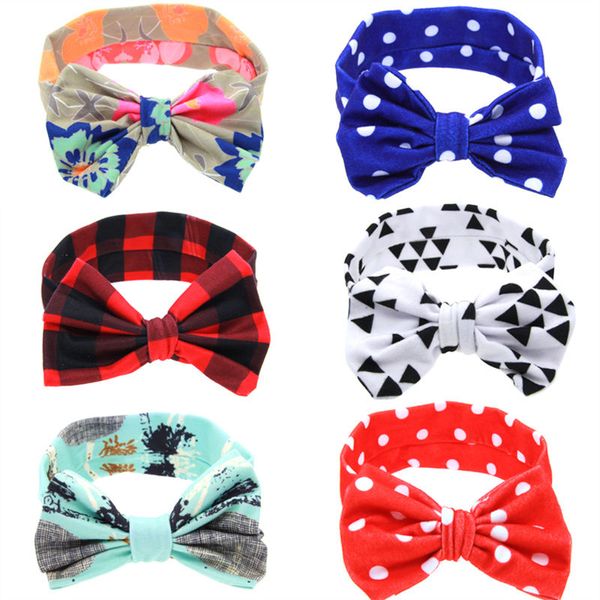 

wholesale- 1pc fashion baby girls boys bow knot headband turban knot flower soft christmas cotton hairband 2016, Slivery;white