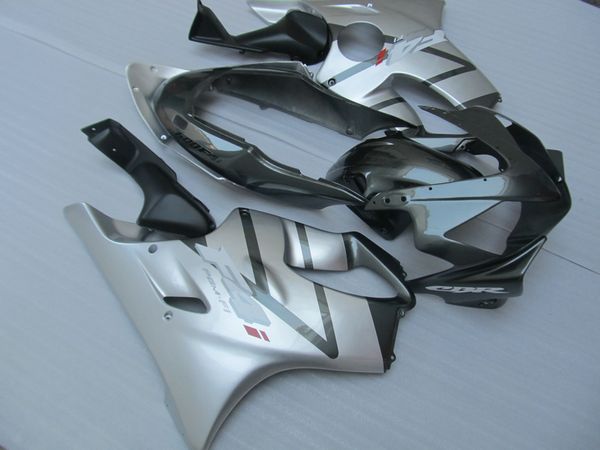 kit carenagem personaliza livre para Honda CBR600 f4I 04 05 06 07 prata carenagens preto definir CBR600F4I 2004-2007 OT15