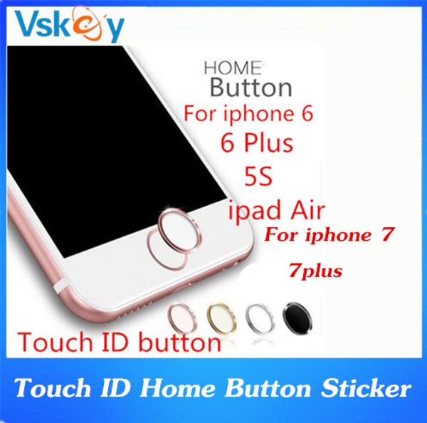 

Металлический алюминий Touch ID главная кнопка наклейка для iPhone 7 Plus с функцией идент