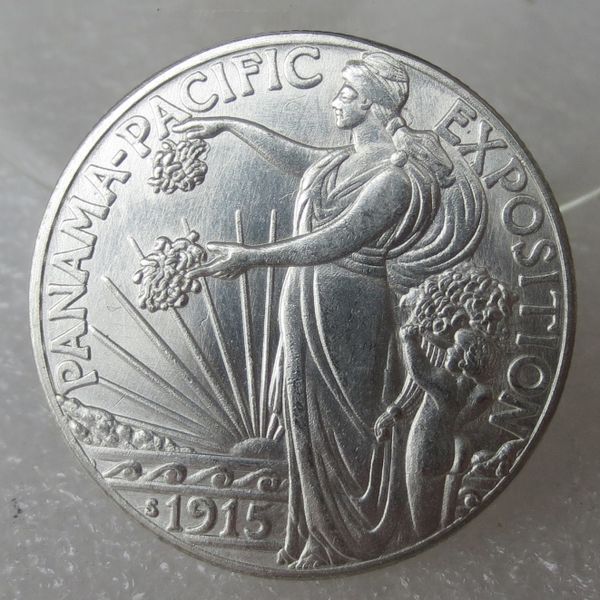 

90% серебро новый UNC 1915-х Панама Тихоокеанской экспозиции памятный полдоллара