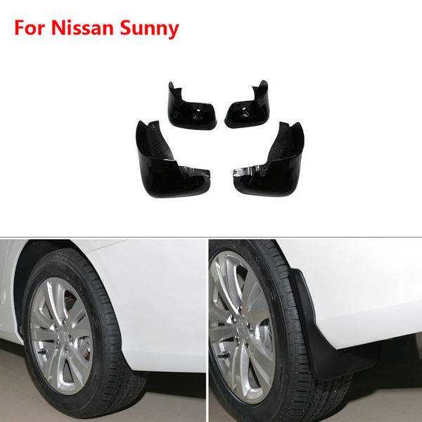 

brand new for nissan sunny 4pcs abs mud flaps splash guards car fender mudguard