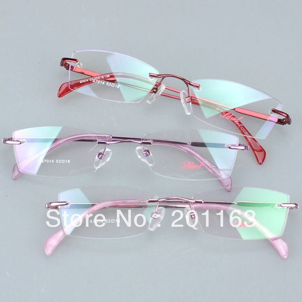 

wholesale- s7014 new design most metal optical eyewear for woman prescription spectacles myopia eyeglasses, Silver
