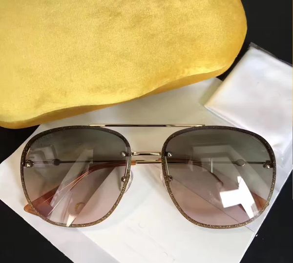 

women square 0227 s sunglasses gold/grey len brand sunglass design sunglasses latest 2017 new with box, White;black
