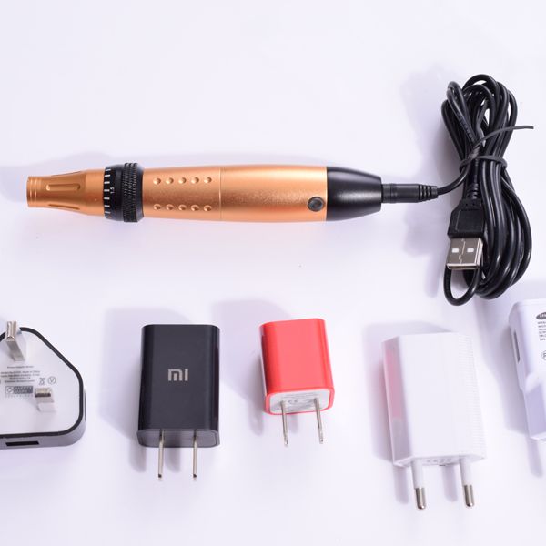 

fast shipping dhl derma pen auto microneedle system adjustable needle lengths 0.25mm-2.0mm electric dermapen stamp auto micro needle roller