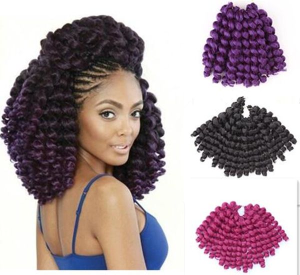 2019 Jumpy Wand Curl Twist Janet Crochet Braids Marley Bounce 8 10