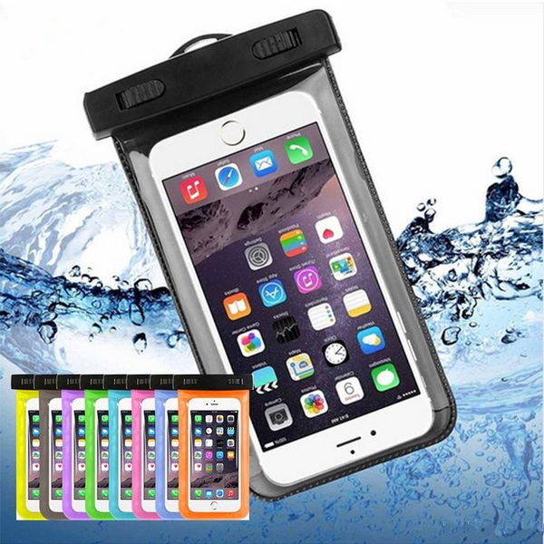 

dry bag waterproof case bag pvc protective universal phone bag pouch with compass bags for diving swimming up to 5.8 inch