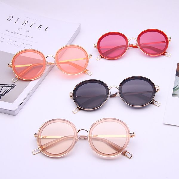 

transparent fruit designer round sunglasses fashion plastic vintage women sunglasses eyewear brand men color circle black, White;black