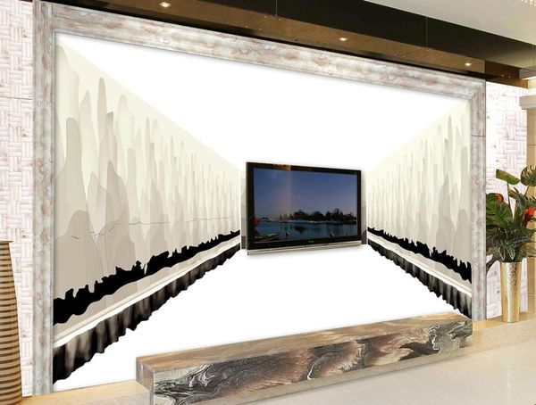 

new custom 3d beautiful mural wall papers for tv backdrop