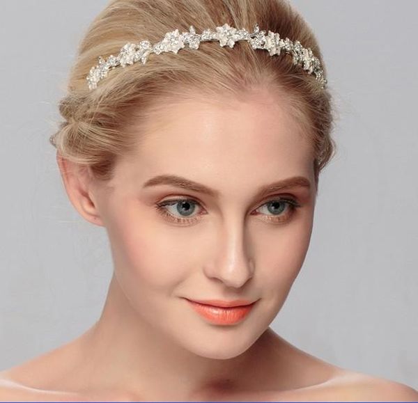 

elegant crystal rhinestones wedding silver head band bridal hair accessorie headpieces bridal head piece women party hair accessories, Slivery;golden