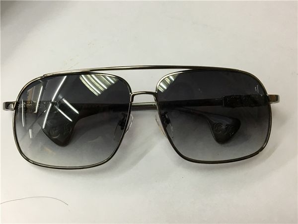 

mens classic pilot sunglasses gunmetal frame grey shades des lunettes de soleil glasses gafas de sol new with case, White;black